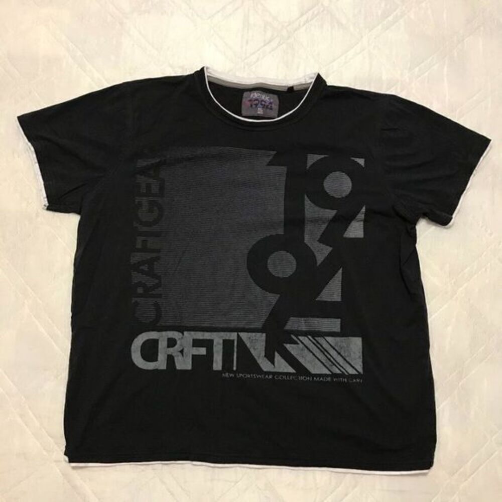 identic‎ CRFT 1994 craftgear clothing black layered look T shirt XXL